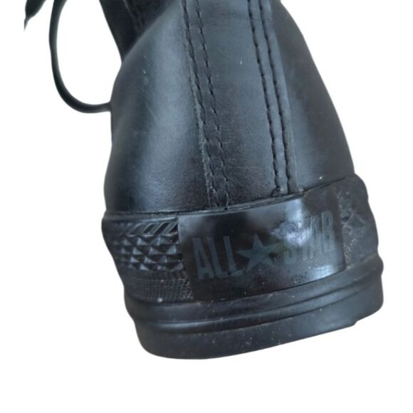Converse Black Leather OUTSIDER Combat Boots RARE Unisex M8.5 W10 - Picture 4 of 7